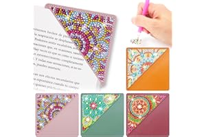 ‎TATEANGNIK Tateangnik DIY Diamant Painting Lesezeichen Bastelset für Mädchen Jungen, Bastelset Geschenke für 6-12 Jahre alt Kinder Freunde Lehrer