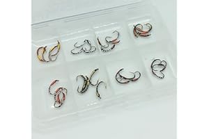 BestCity Fly Fishing 32 Epoxy Buzzers + FREE FLY BOX Size 10-14 Trout Flies UK #342,