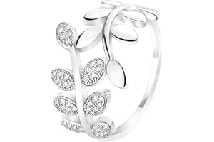 SOFIA MILANI Anello da Donna in Argento 925 - Design a Foglia - 10099