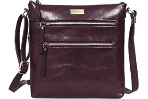 ASSOTS Crossbody Bags for Women – Real Leather Sling with Multiple Pockets and Adjustable Strap – Perfect for Daily Use and Gifting