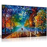 Freshness of Cold by Leonid Afremov Canvas Wall Art Picture Print for Home Decor (30x20)