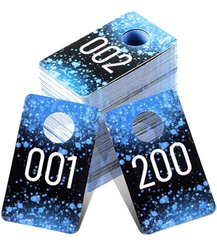 Live Plastic Number Tags, 1.97X3.15 Inch (5X8Cm), Normal And Reverse - View #4