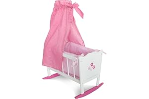 Bayer Chic 2000 Bambole MOBILI Bambole in Legno, Bianco/Rosa