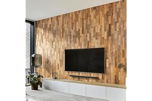 Wooden Wall Design Amata - Revêtement mural en bois recyclé - Vintage - Décoration murale - Revêtement en bois - Design mural - 1 m2