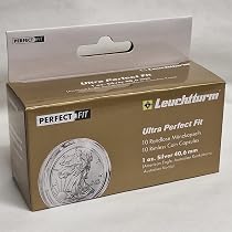 Leuchtturm ULTRA Perfect‑Fit Münzkapseln – 10 Stück Für 1 Oz. Krügerrand/Britannia Silber (39 Mm)