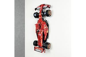 Brick Nest Supporto verticale da parete compatibile con Ferrari SF-24 F1 Car 42207 Staffa di supporto per esposizione sicura