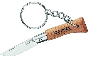Opinel Mini-Messer, Größe 2, rostfrei, mit Anhänger