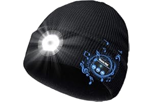 Lenski Regalos Originales, Regalos Navidad Originales Hombre, Regalos Originales para Hombre, Gorro con Bluetooth con Luces LED, Regalo Cumpleaños Hombr, Gadgets Tecnologicos