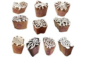 ‎ROYAL KRAFT Royal Kraft Papier Drucken Blöck Dekorativ Klein Tier Designs Holzstempel (Set von 10)