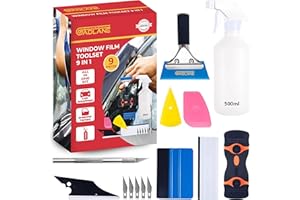 GADLANE Kit Wrapping di Strumenti Per L'applicazione di Pellicole per Vetri Vinile, Avvolgimento, Colorazione, Installazione Molteplici Spatole r Raschietti