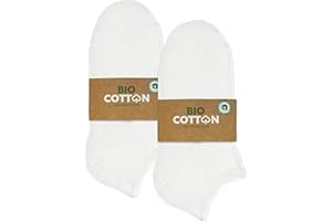 mehrstrumpf 8/12 Paar Kinder 100% Bio-Anbau Sneaker Socken Jungen & Mädchen ohne Naht (Modell: Biolivia)