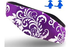 Lightening Swimming Headband Ear Protection Bands – to Help Swimmer's Ears for Children, Adults – Keep Water Out, Keep Ear Plugs in Band