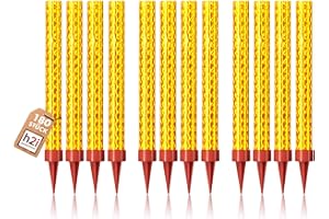 ‎H2I h2i Eisfontäne 180 Stück Eissterne Zaubersterne Fontäne in Gold für Verlobung Hochzeit Geburtstag, Jugendparty Tischfeuerwerk, Deko für Torten Kuchen