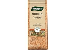‎BIOWAGNER BioWagner - Bio Stullen Topping | Gewürzmischung für Butterbrot | ideal auf Frischkäse, Gurke oder Tomate | naturbelassene Bio-Zutaten | recyclebare Verpackung | 35 g