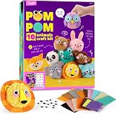 Pom Pom Craft Kit, Animals Toys for Kids, Arts and Crafts, Toys for Girls | Crafts for Kids, DIY Kits for Girls, Kids Activit