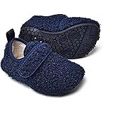 Sosenfer Hausschuhe Kinder mädchen Junge plüsch Warme Pantoffeln für Kleinkinder Filz Hüttenschuhe Fuzzy Slippers Unisex