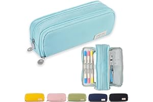 X SIM FITNESSX Astuccio portapenne con 3 scomparti, per bambine e ragazze, per la scuola e l’ufficio