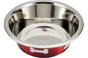 Classic Pet Products Classic Posh Paws Dish, 2500 ml, Rojo