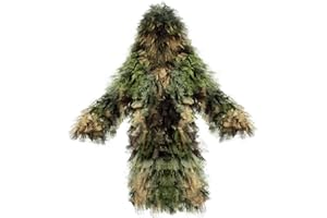The7boX Ghillie Anzüge Camo-Jagdanzug Airsoft Sniper Camo-Anzug Jungle Ghillie Suit Hunting Hidden Festival Geeignet für CS Jungle Hunting Wildlife Photography