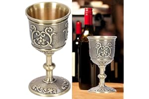 BONKZEBU Coupe à Vin en Bronze gaufré Vintage calice et ciboire liturgie catholique Calice Royal Européen, pour les Mariages, Idéal pour Boire du Lait, du Vin, Kieliszki do wina