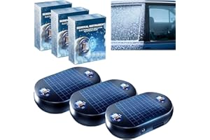 DEJIN 3Pcs Anti-Freeze Electromagnetic Car Snow Removal Device,2026 New Upgraded Antifreeze Snow Ice Frost Removal Instrument,Universal Solar Rechargeable for Car Windshield