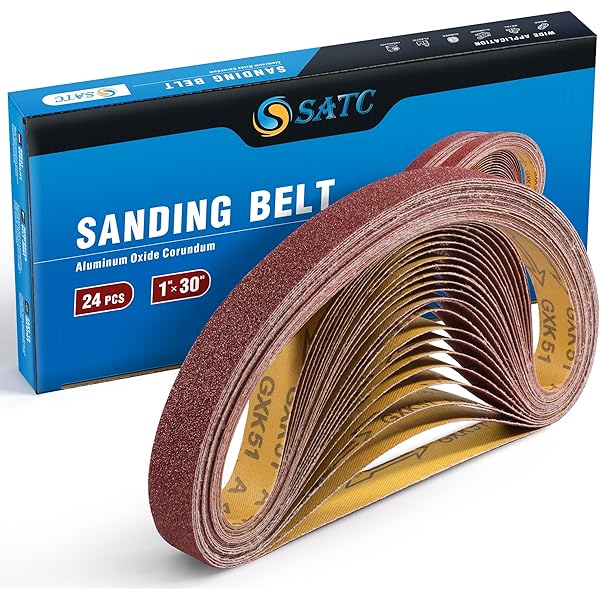 21 Pack 1x42 Inch Sander Belts - 3 Pcs Each Of 40 60 80 120 180 240 400 Grits Assortment Aluminum Oxide Sanding Belts For Belt Sander