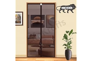 LifeKrafts Polyester Magnetic Mosquito Net for Door | Mosquito Curtain for All Door Types & Sizes | Auto-Closing Insect Scree