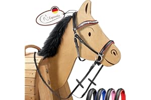 Esposita gebisslose Trense für Holzpferde Rot groß