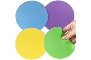 Aixoom Rubber Jar Opener Pads Set of 4, Round Heat-insulated Non-Slip Gripper Pads for Jars, Kitchen Tool for Easy Opening (Circle)