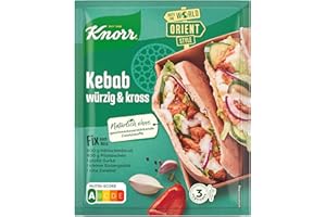 ‎KNORR Knorr Fix Kebab für ein würzig und krosses Hähnchen Gericht ohne geschmacksverstärkende Zusatzstoffe 3 Portionen