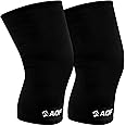 AQF Gym Knee Sleeves for Powerlifting - IPL USPA Approved Single, Double & Triple Ply Knee Supports - Knee Compression Lifting Sleeve for Gym Weightlifting, Powerlifting, Deadlifts, Squats