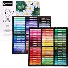 Artecho Oil Pastels Set of 120 Colors, Including 6 Neon Pastels, Soft Oil Pastels for Art Painting, Drawing, Blending, Art Su