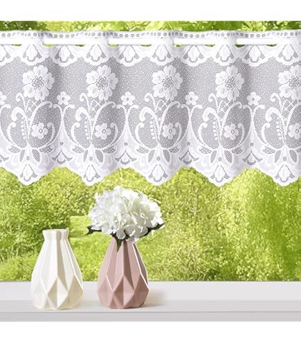 Wisan Caraïben jacquard vitrage - Gordijn 200x160 cm - Curtains -... | bol
