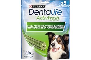 DENTALIFE Activfresh Zestaw 5 zabawek do żucia dla średnich psów, 115 g, codzienna higiena jamy ustnej
