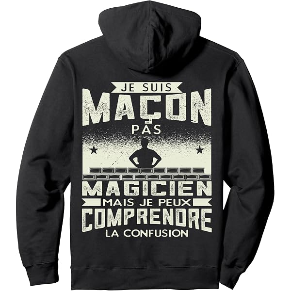 Sweat à Capuche Humour Maçon – "Oui Je Suis Maçon, Bien Sûr Que Je Me Parle Tout Seul, J'ai Besoin D'un Avis D'Expert" – Cadeau Fun Maçonnerie