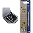 Parker Vector Camouflage Gift Set - Roller Ball Pen Keychain (Blue Ink) Quink Roller Ball Pen Refill, Blue