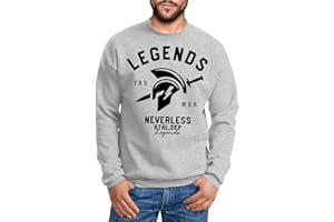 Neverless Cooles Herren T-Shirt Legends Sparta Gladiator Gym Athletics Sport Fitness