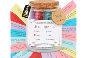 KACNON Boîte à Bible, 90 Versets Bibliques Français, Versets Bibliques en Verre, Verre avec Versets Bibliques, Espoir Jar, Cadeau Chrétien, Cadeau Biblique de Pâques, pour Homme Femme