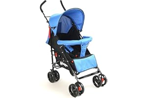 Kidmeister Liegebuggy S9 Buggy Jogger Kinderwagen Sportwagen Kindersportwagen Liegeposition S9 (Blau)