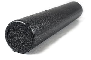 ‎PERFORMBETTER+ PERFORMBETTER+ Elite Foam Roller, Massagerolle zur effizienten Behandlung von Schmerzen und Verspannungen, Eigenmassage, Schwarz, 90cm lang