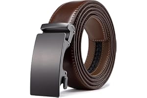 Acewin Cintura Uomo Pelle, Cintura Automatica Fibbia da Uomo, Cintura da Lavoro, Regolabile, Larghezza 35 mm