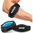 Rakiie Elbow Brace 2 Packs for Tendonitis, Adjustable Golf and Tennis Elbow Relief for Men and Women