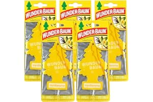 Wunderbaum 5X Vanillaroma oryginalny od?wie?acz powietrza, drzewko zapachowe, 1 szt.