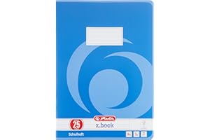 ‎HERLITZ Herlitz Schulheft x.book A4, liniert, Lineatur 25, 16 Blatt, 10 Stück