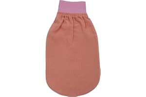 Feel Fine Guante Exfoliante de Viscosa Sedosa – Guante de Peeling Natural 100% con Opciones de Colores | Cuidado Personal para Ducha y Spa (Rosa & Rosa claro)