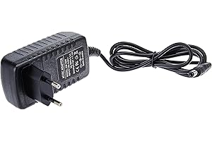 LEYF Universal Adaptador de Fuente de alimentación 12V DC 1.5A, AC 100-240V 50/60Hz, Adaptador de Corriente, Cargador / 120 cm Longitud del Cable (Conector Jack de 5,5 – 2,5 mm)