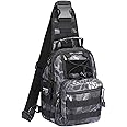 G4Free Lightweight Tactical Assault Small One Strap Sling MOLLE Backpack (G-Jungle Camo)