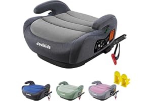 Jovikids i-Size Alzador Coche niño ISOFIX ECE R129, 125-150cm Silla de Coche Grupo 2/3 - gris