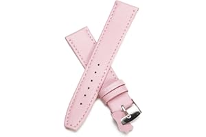 GL LEATHER ACCESSORIES Ladies Womens Leather Thin Watch Strap 19 Colours 12mm - 24mm