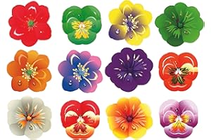 DECOFLOR ITALIAN PIE - Fiori in cialda con effetto tridimensionale su foglio pretagliato per decorazioni di torte gelati e dolci in genere - 65PZ.